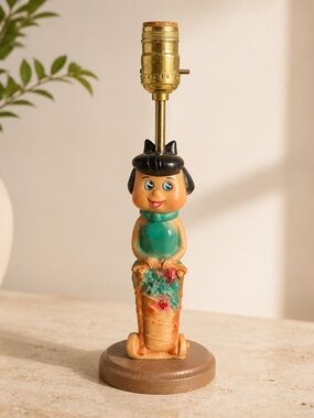 RARE Betty Rubble lamp 1961 approx 12-14” tall